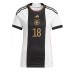 Germany Jonas Hofmann #18 Replica Home Stadium Shirt for Women World Cup 2022 Short Sleeve